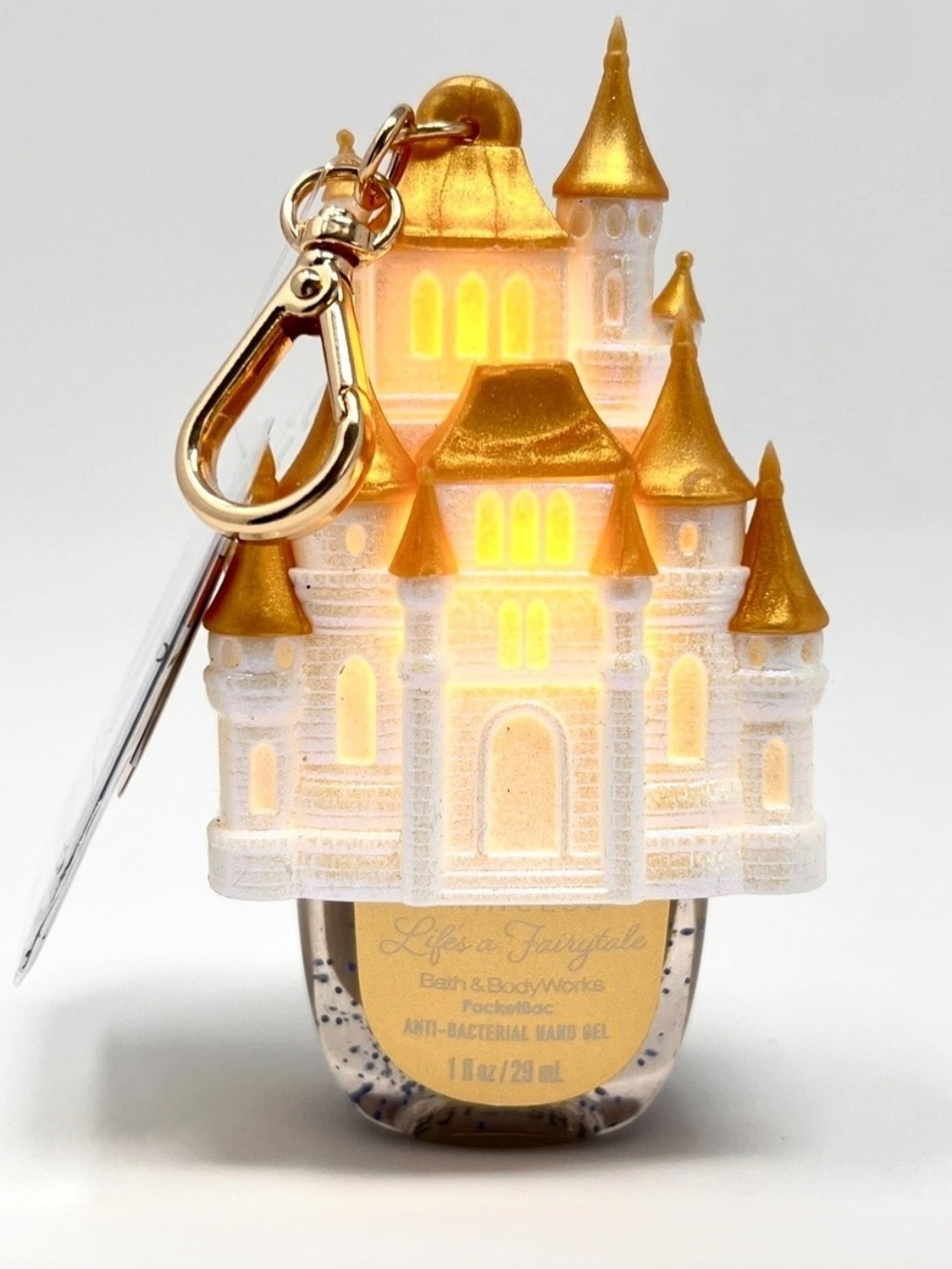 Bath & Body Works Light Up Disney Princess Castle Pocketbac Sanitizer Holder